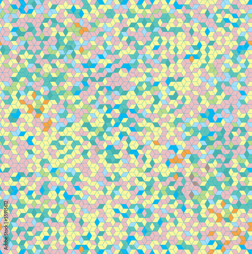 Abstract Mosaic Background Seamless Pattern