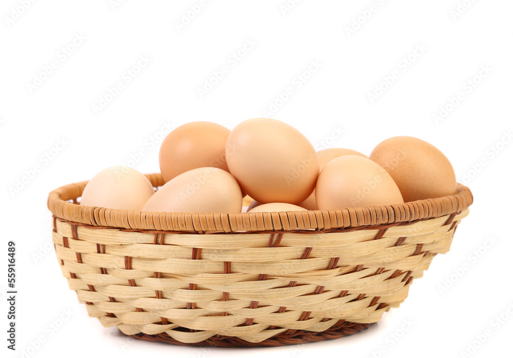 Egg collection isolated on white background Egg collection isolated on white background