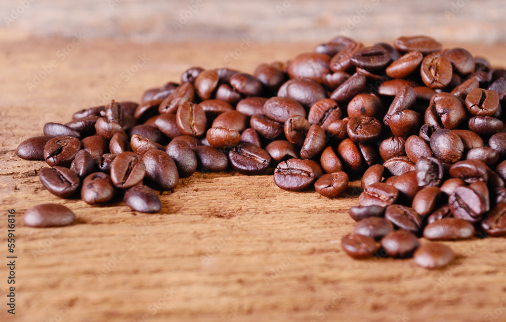 Naklejka premium Still life Arabica coffee beans