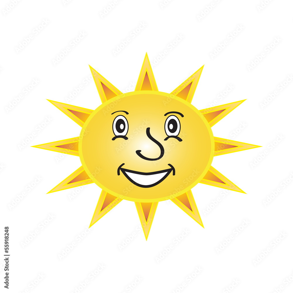 sun with a face
