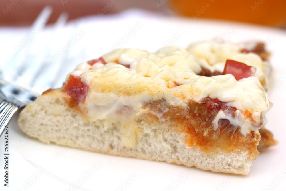 Pizza with a spoon Pizza with a spoon