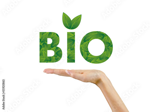 text bio in the palm of hand,ecology,background