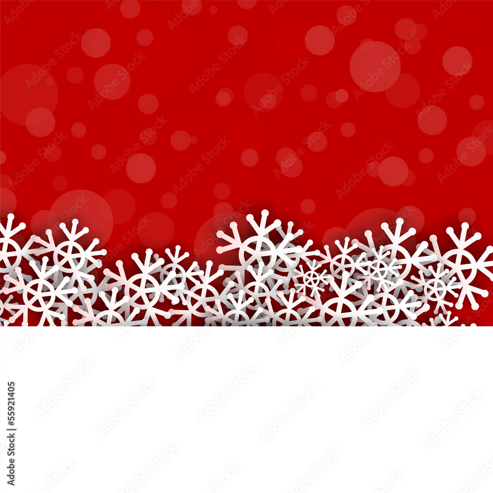 vector snowflakes with red background vector snowflakes with red background