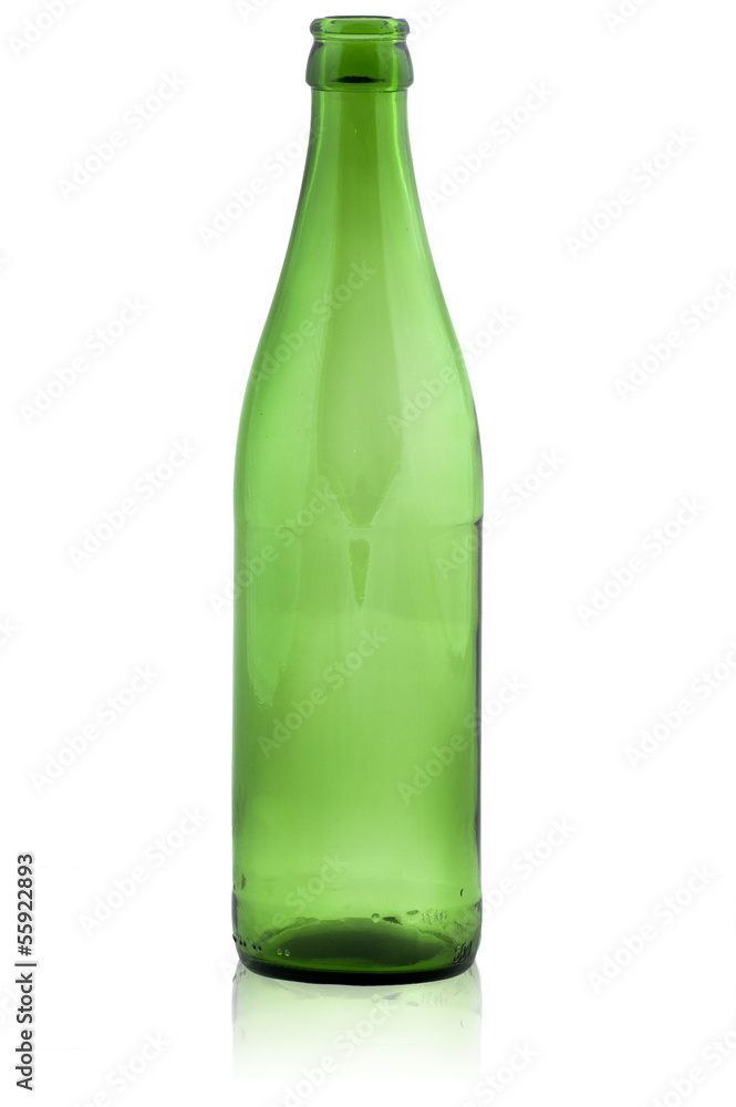 Green empty bottle Green empty bottle