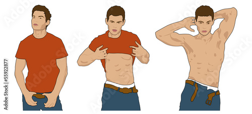 Latino Boy Striptease