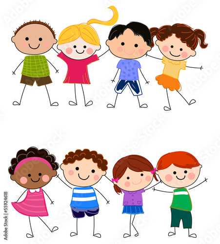 Cartoon children