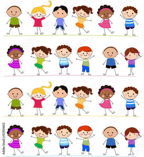 Cartoon children