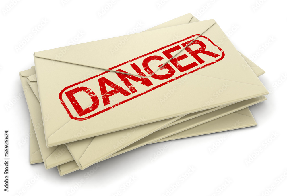 Danger letters (clipping path included) Danger letters (clipping path included)