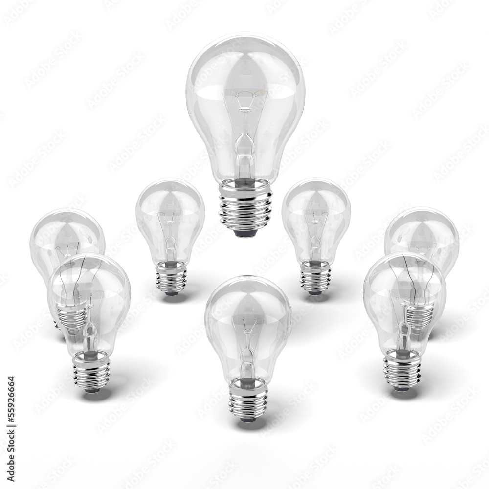 light bulbs with one different light bulbs with one different