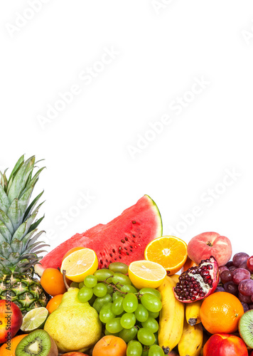 Fototapeta Naklejka Na Ścianę i Meble -  Huge group of fresh fruits