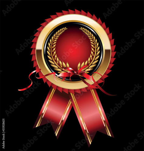Blank award ribbon rosette