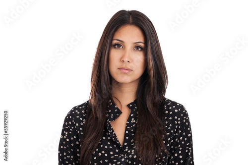 Disappointed business woman portrait