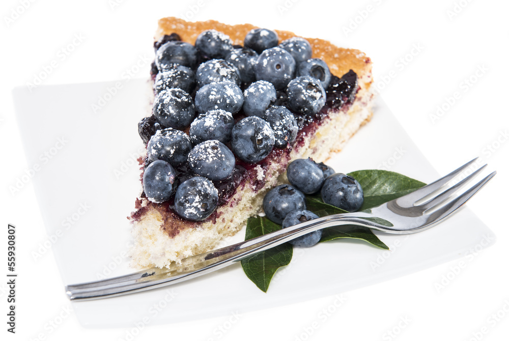Fototapeta premium Isolated Blueberry Tart