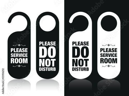 please do not disturb and service my room signs