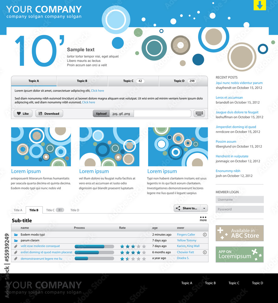 Web site design template Web site design template