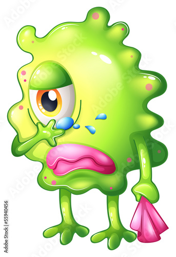 A very sad monster