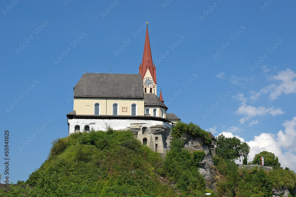 old church on a mountain top