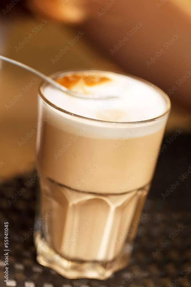 macchiato on the table macchiato on the table