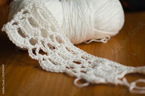 White crochet pattern