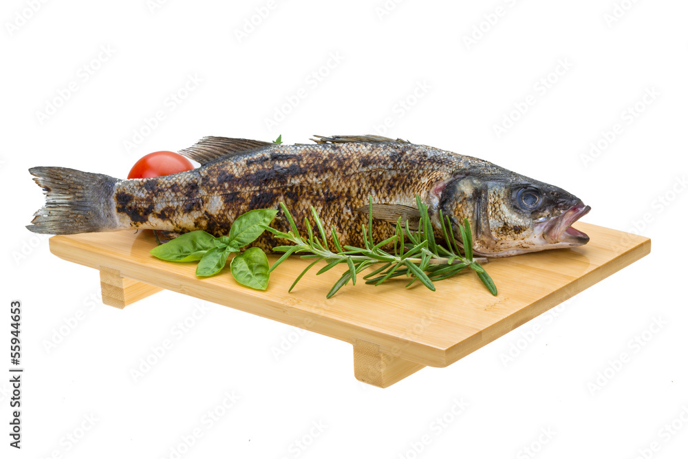 Roasted seabass