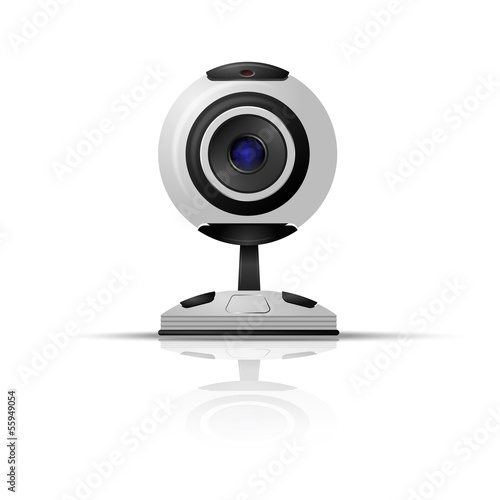 Webcam on a white background