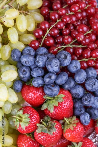 berries and grapes