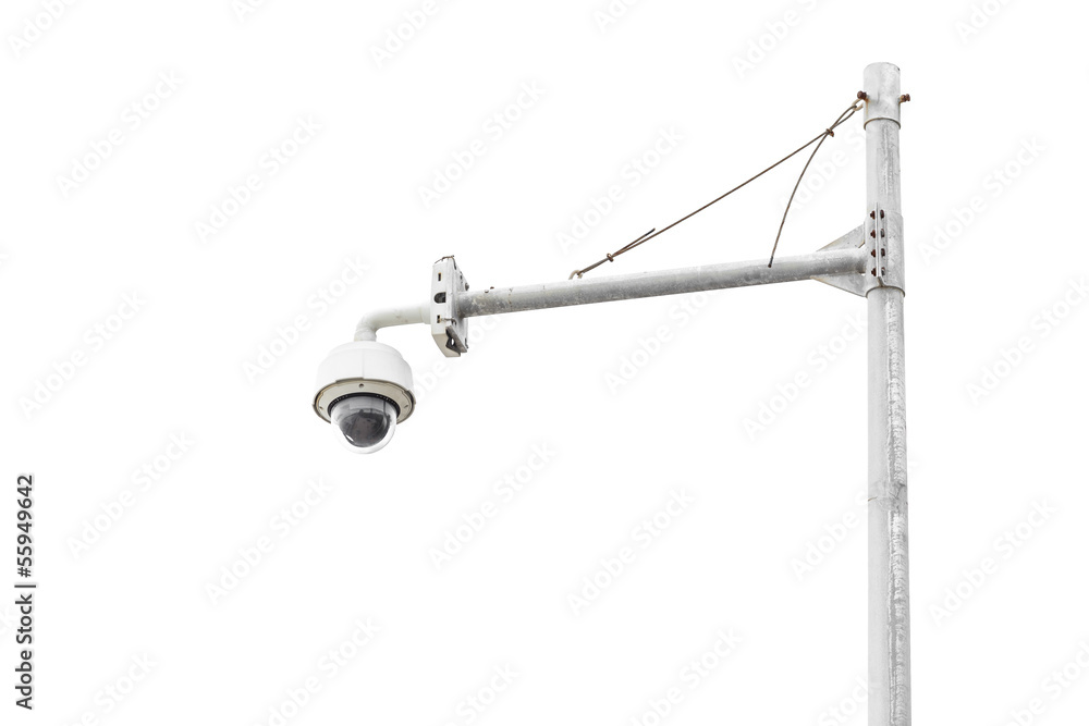 cctv camera with background while