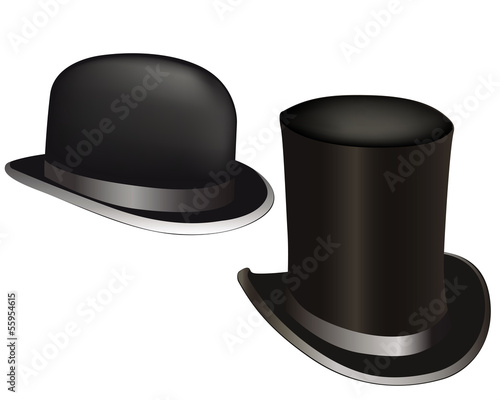 hat and cylinder