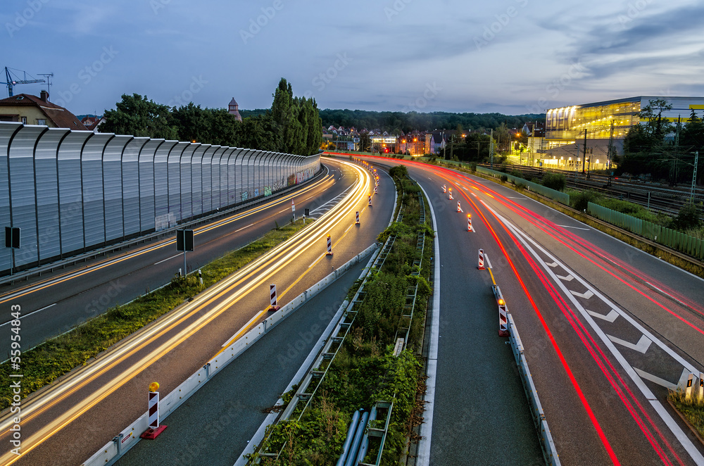 Light trails Light trails
