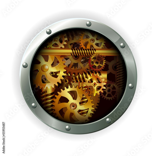 The gears. Vector.