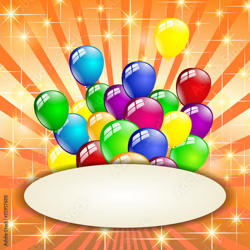 Geburtstag Hintergrund Orange