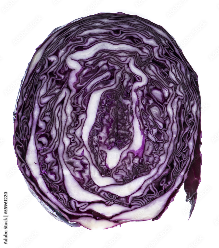 Red Cabbage on white Red Cabbage on white