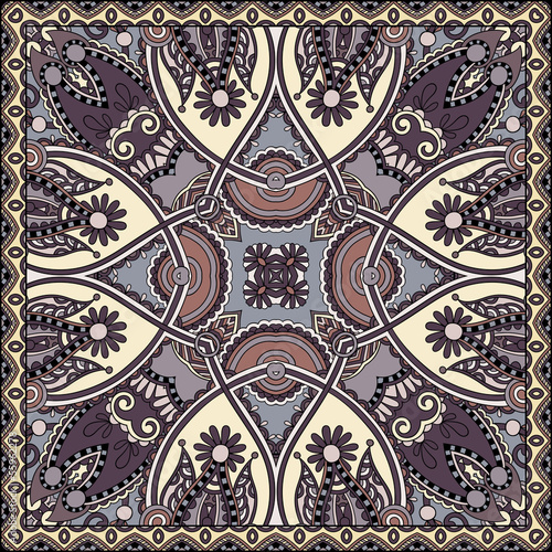 Traditional ornamental floral paisley bandanna