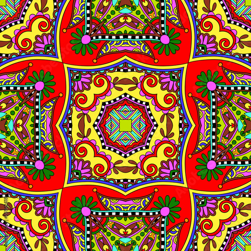 Traditional ornamental floral paisley bandanna