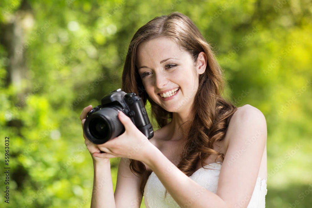 Girl with camera Girl with camera