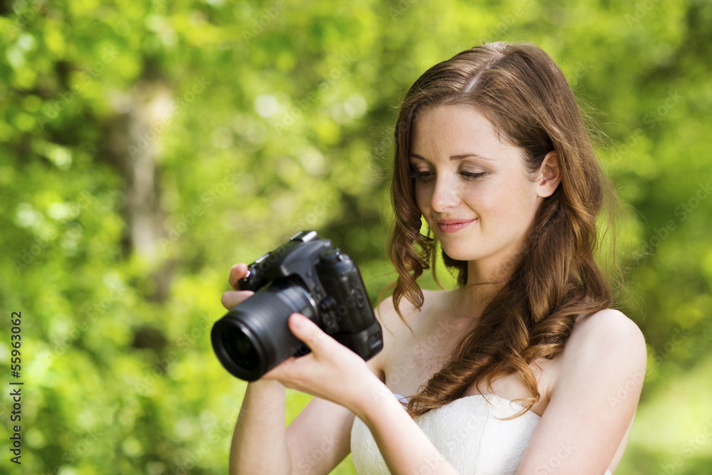 Girl with camera Girl with camera
