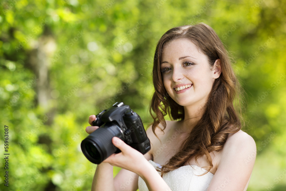 Girl with camera Girl with camera