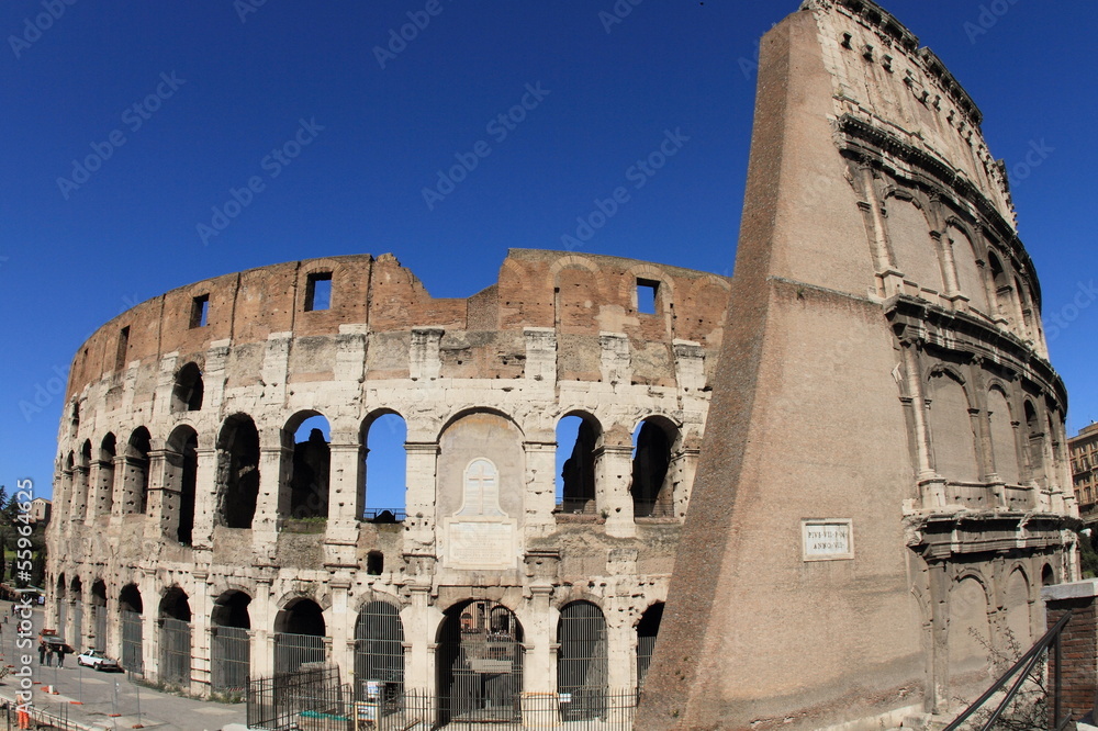 Colosseum on a sunny day, Italy