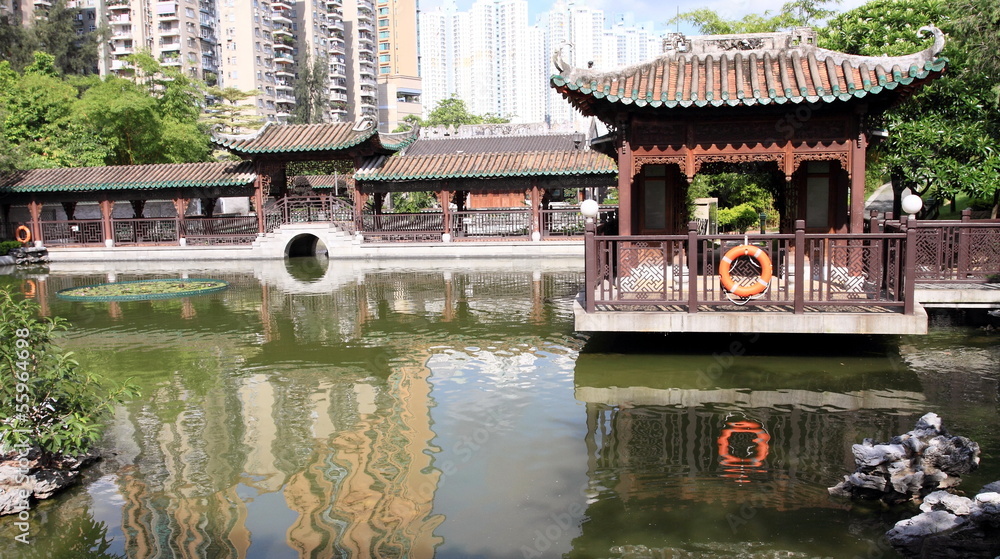Hong Kong garden, imitation of Tang dynasty garden Hong Kong garden, imitation of Tang dynasty garden