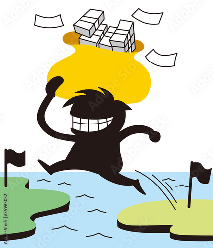 国を捨てる男性