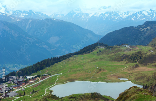 Mountain Bettmeralp village (Switzerland)