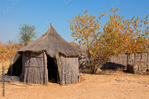 Fotografie, Tablou Rural African hut, Caprivi region