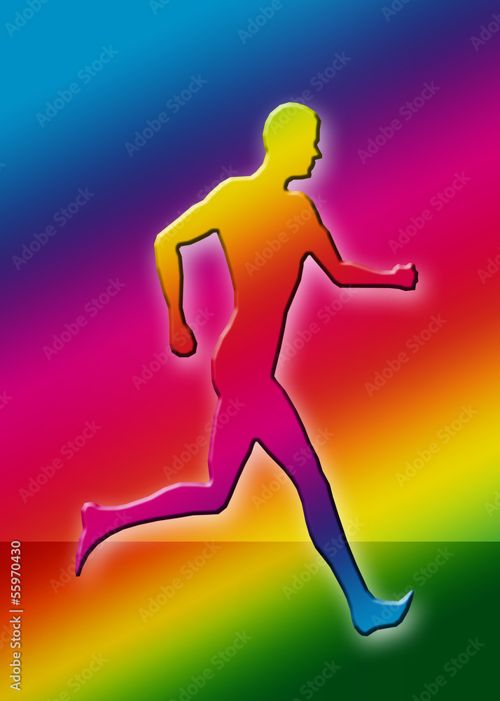 Bunte Silhouette - Jogger Bunte Silhouette - Jogger