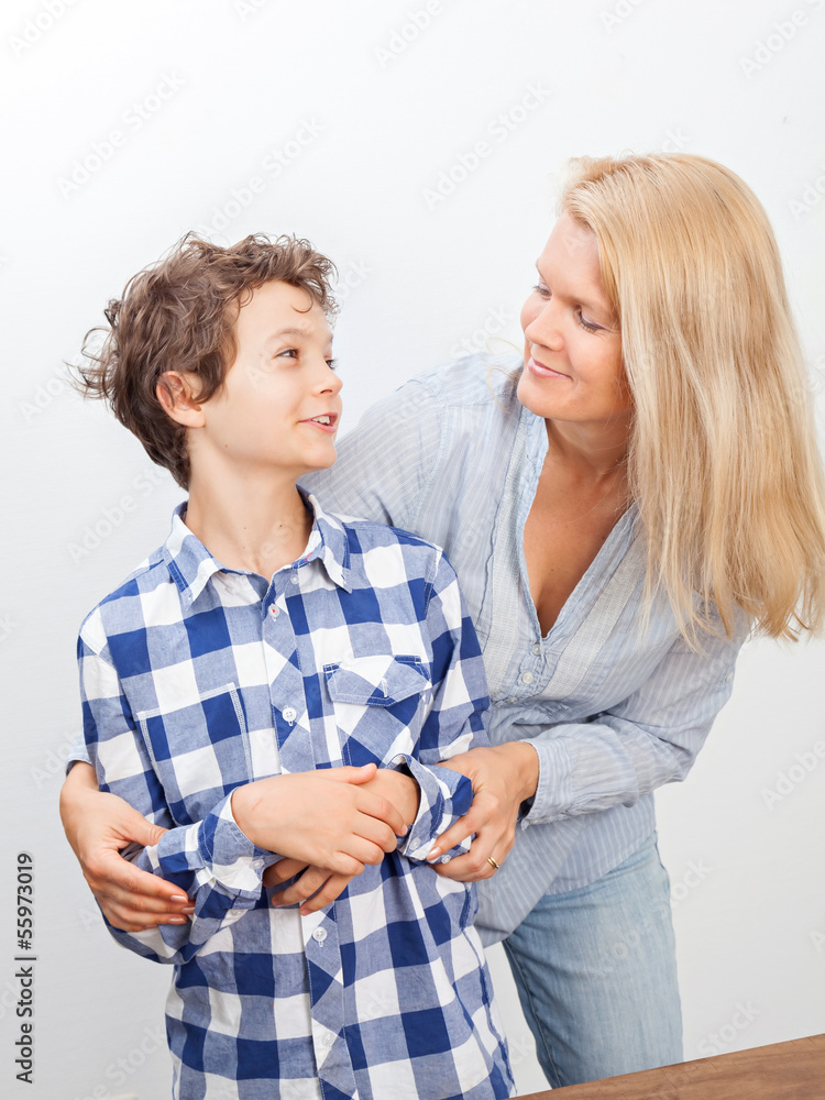 Mother and son Mother and son