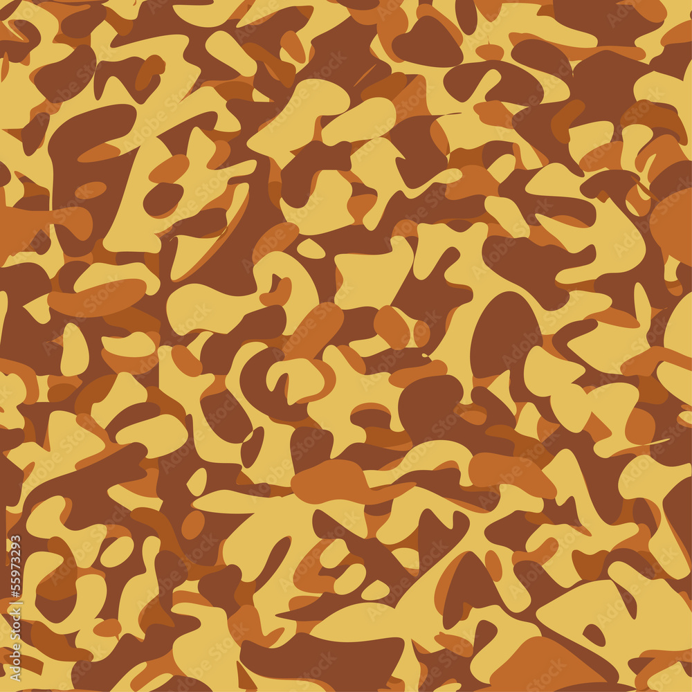 Naklejka premium Military camouflage yellow pattern