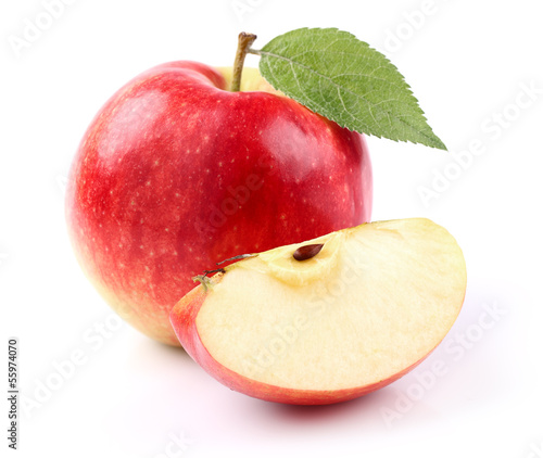 Apple with slice