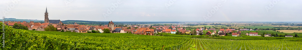 View of Dambach-la-Ville in Alsace - France