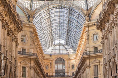 Galleria vittorio Emanuele  historic shopping hall in MIlan