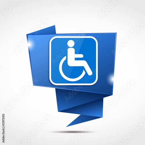 bulle origami : handicap moteur