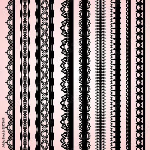 black ribbons